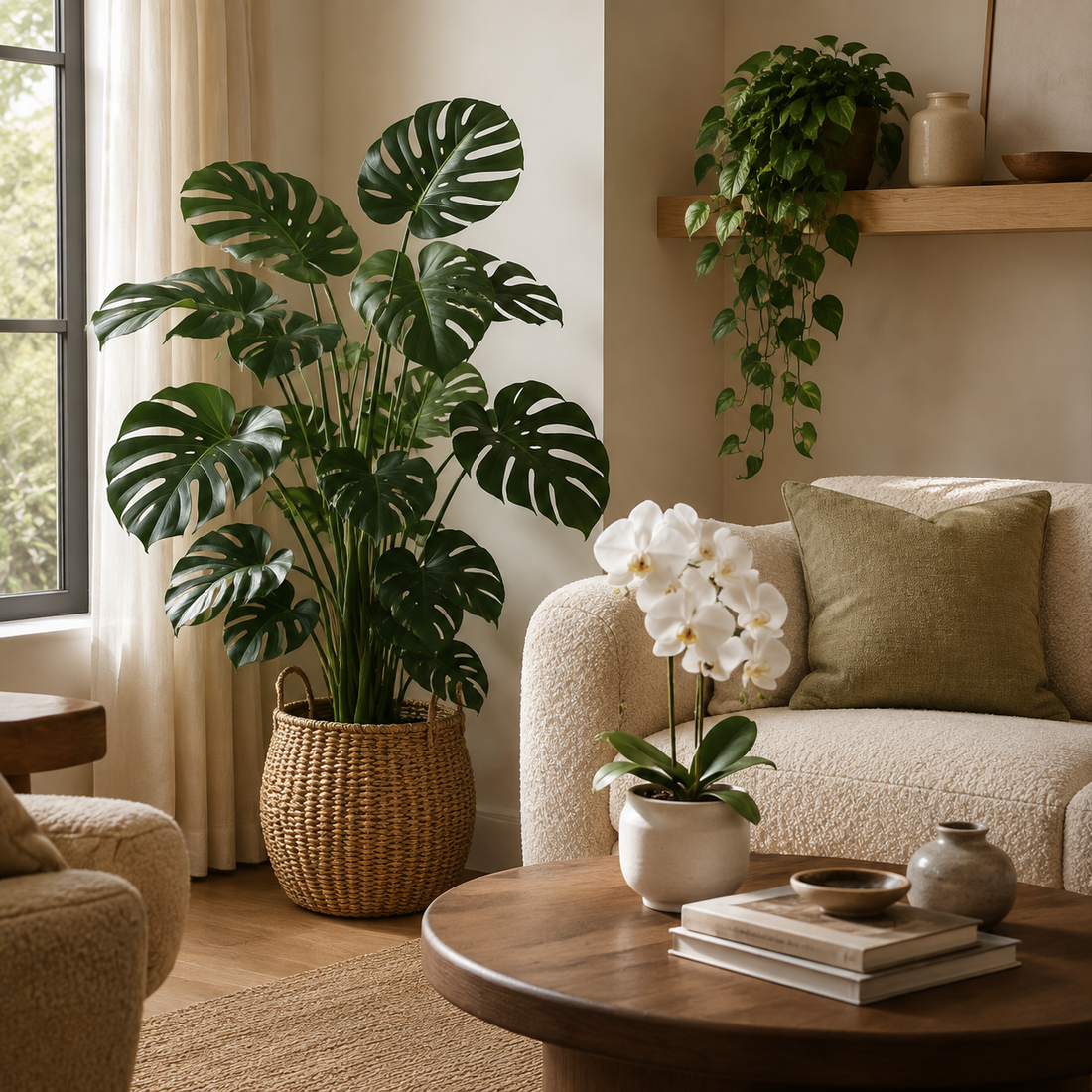 15 Living Room Faux Plant Ideas That Make Your Space Look Expensive