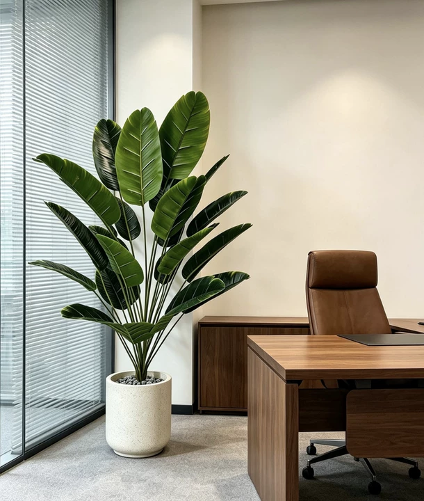OasisVibe™ 24-Leaf Luxury Faux Banana Tree