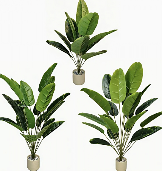 OasisVibe™ 12-Leaf Artificial Traveler's Palm