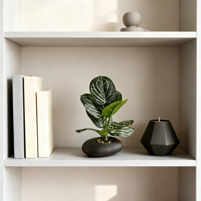 Realistic Faux Dieffenbachia Marianne Plant -  Artificial Tropical Greenery Stem for Coffee Table & Office Desk Decor