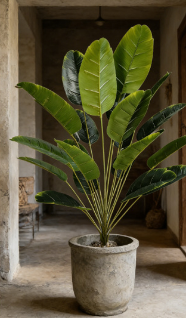 OasisVibe™ 12-Leaf Artificial Traveler's Palm