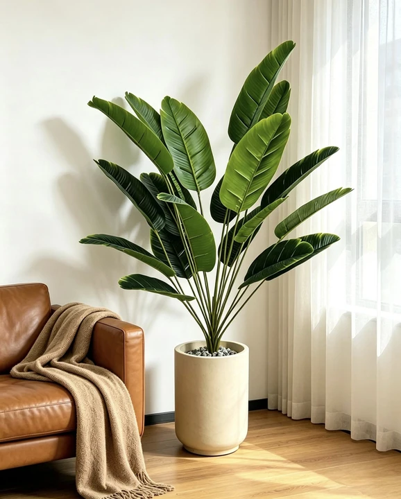 OasisVibe™ 24-Leaf Luxury Faux Banana Tree