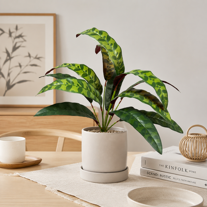 Real-Touch Artificial Boston Fern (about 11") – Faux Potted Fern Foliage for Indoor & Outdoor Home Decor (Pot Not Included)