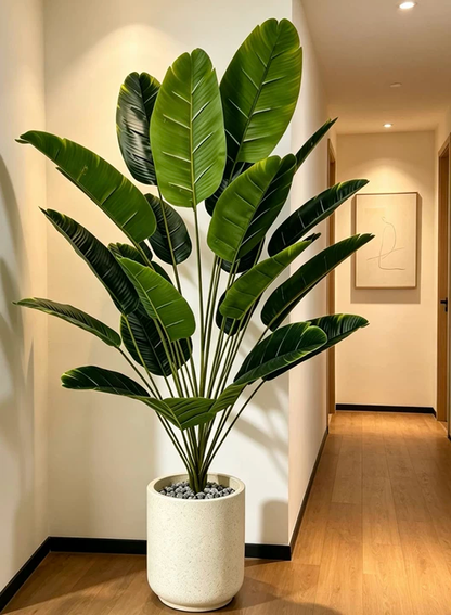 OasisVibe™ 18-Leaf Modern Faux Banana Tree