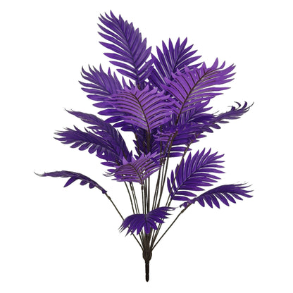 Faux Black Palm Tree (12 Leaves) - Gothic Home Decor Artificial Plant, Pot Not Included
