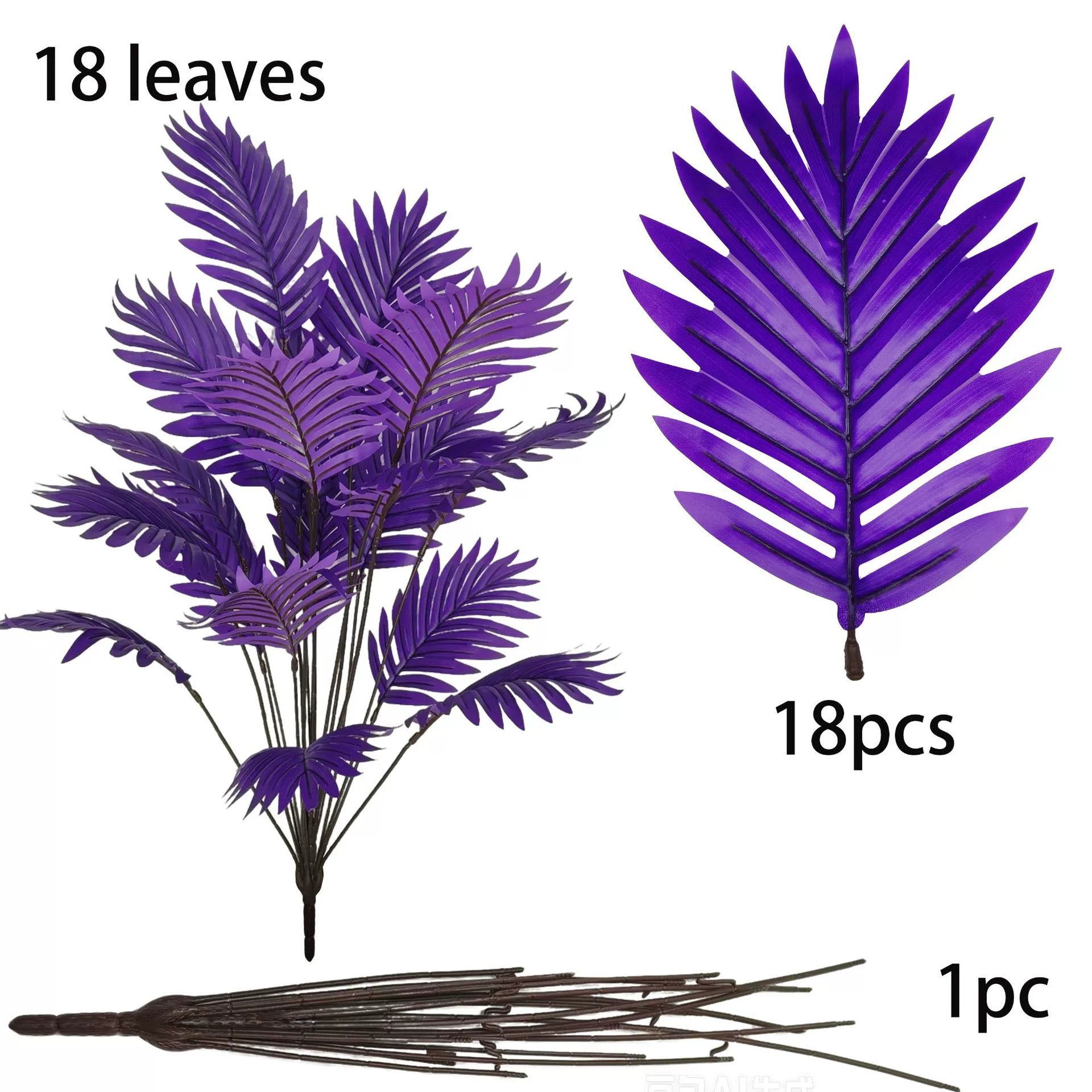 Artificial Areca Palm for Dark Seasonal Decor - 18-Stem Areca Palm(without Pot)