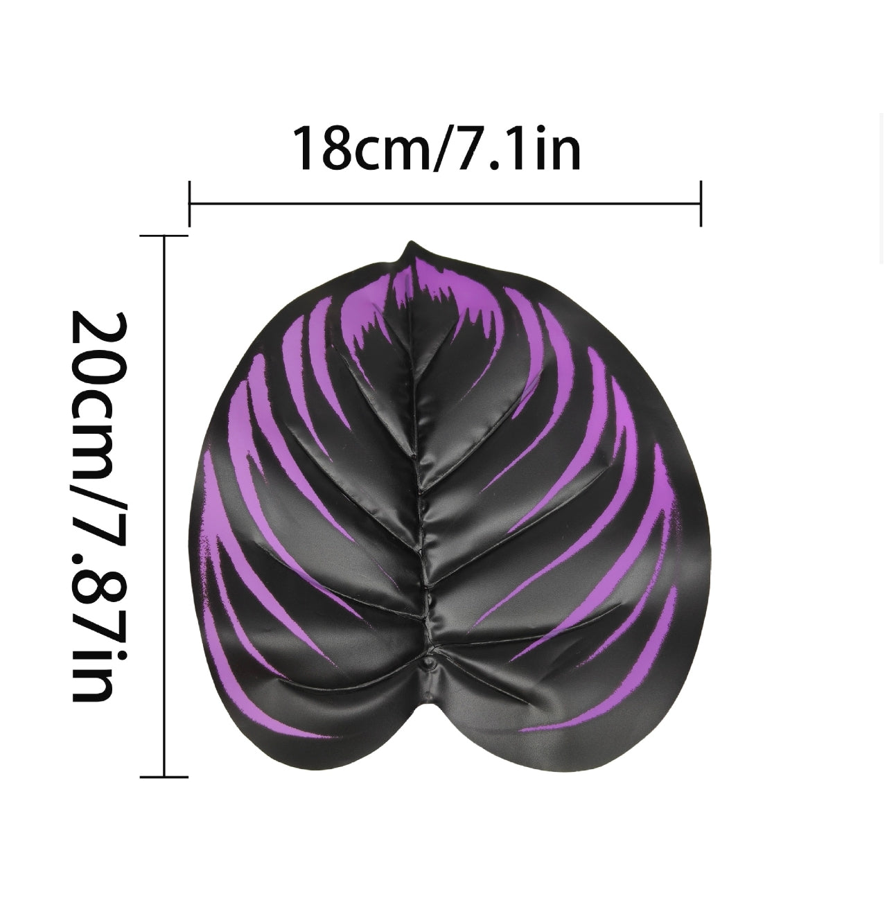 12-Leaf Gothic Faux Black Violet Bush - Halloween Artificial Purple Greenery Stem for Dark Academia Home Decor (Pot Not Included)