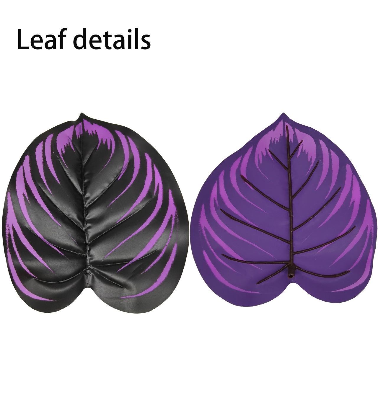 12-Leaf Gothic Faux Black Violet Bush - Halloween Artificial Purple Greenery Stem for Dark Academia Home Decor (Pot Not Included)