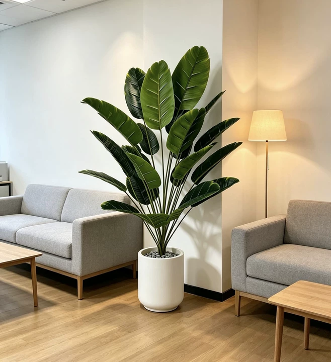 OasisVibe™ 18-Leaf Modern Faux Banana Tree