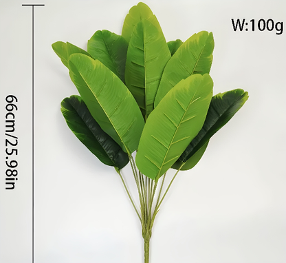 OasisVibe™ 12-Leaf Artificial Traveler's Palm