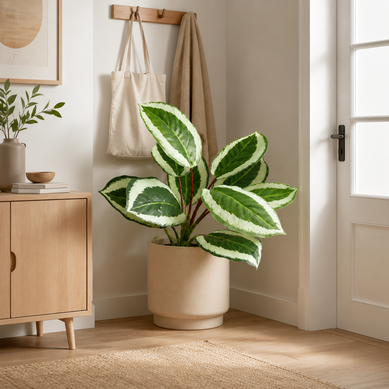 Real-Touch Artificial Rubber Tree Leaf Stems,10 leaves 10" Faux Ficus Elastica Branches for Home & Office Decor （Pot Not Included)