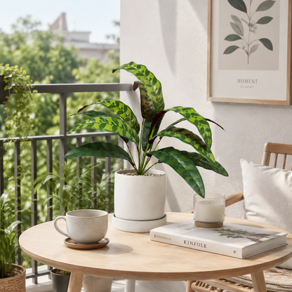 Real-Touch Artificial Boston Fern (about 11") – Faux Potted Fern Foliage for Indoor & Outdoor Home Decor (Pot Not Included)