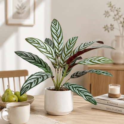 Real-Touch Artificial Boston Fern Bush - Faux Silk Boston Fern Plant for Indoor/Outdoor Home & Office Decor, UV-Resistant Fake Ferns (Pot Not Included)