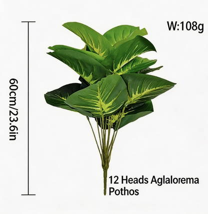 OasisVibe™ 12-Leaf Artificial Dieffenbachia